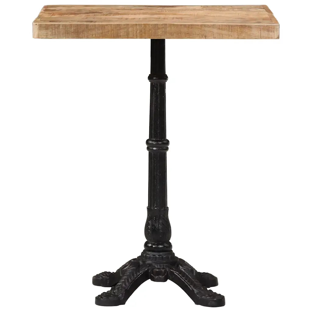 Tavolino da Bistrot 60x60x77 cm in Legno di Mango Grezzo 321084