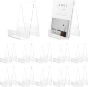 Supporto per libri da tavolo 12 pezzi - 105 x 75 x 9 cm - Supporto per libri in acrilico - Standard per libri in plastica - Tavolo per libri - Supporti per libri - Visualizzazione foto e note