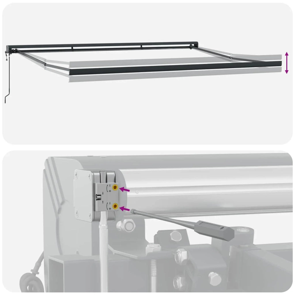 Tenda da Sole Arancione e Marrone 500 x 300 x 165 cm 3331234