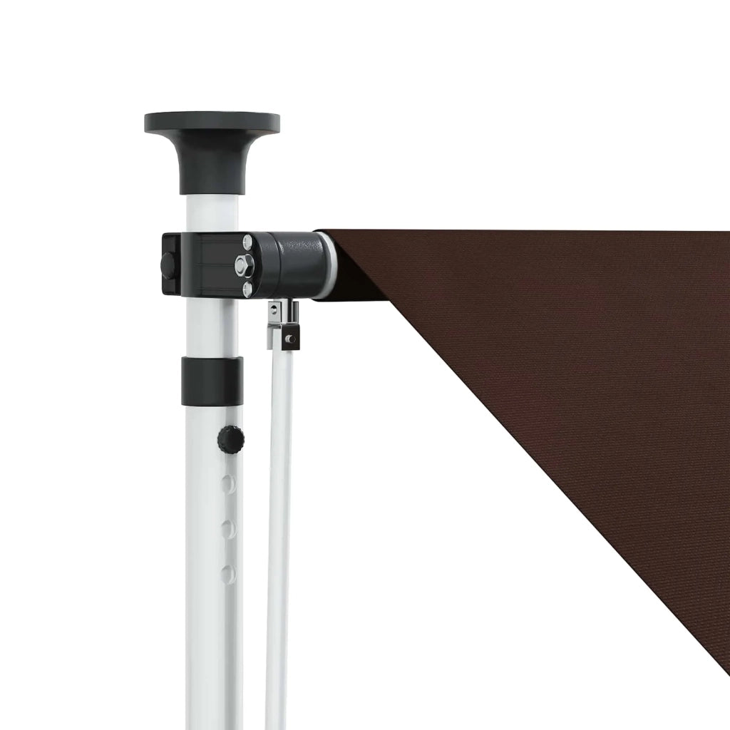 Tenda da Sole | Tenda retrattile manuale Marrone 400 cm