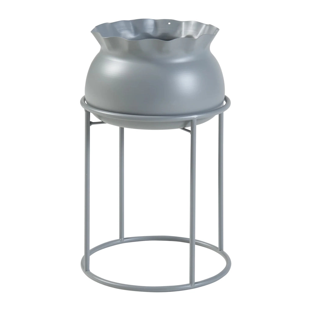 Portavasi da esterno 38 x 24 cm grigio 03_0010352