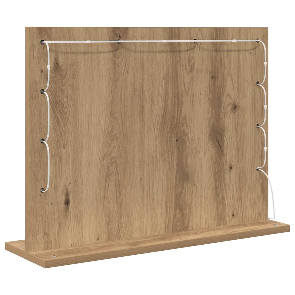 Specchio da Vanit¨¤-Specchio da Trucco Rovere artigianale 60 x 45 x 18 cm