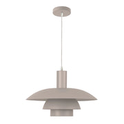 Lampada a sospensione FERRO cashmere triplo E27 Milagro