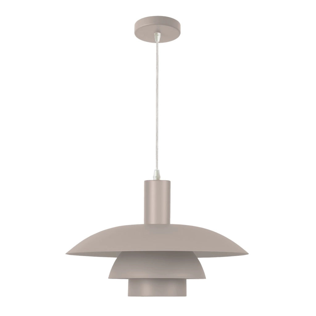 Lampada a sospensione FERRO cashmere triplo E27 Milagro