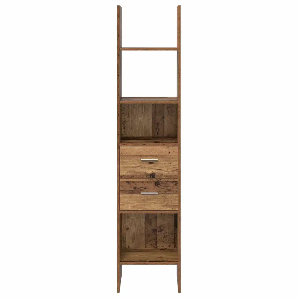 Armadio per Libri Legno vecchio 40 x 35 x 180 cm 875439