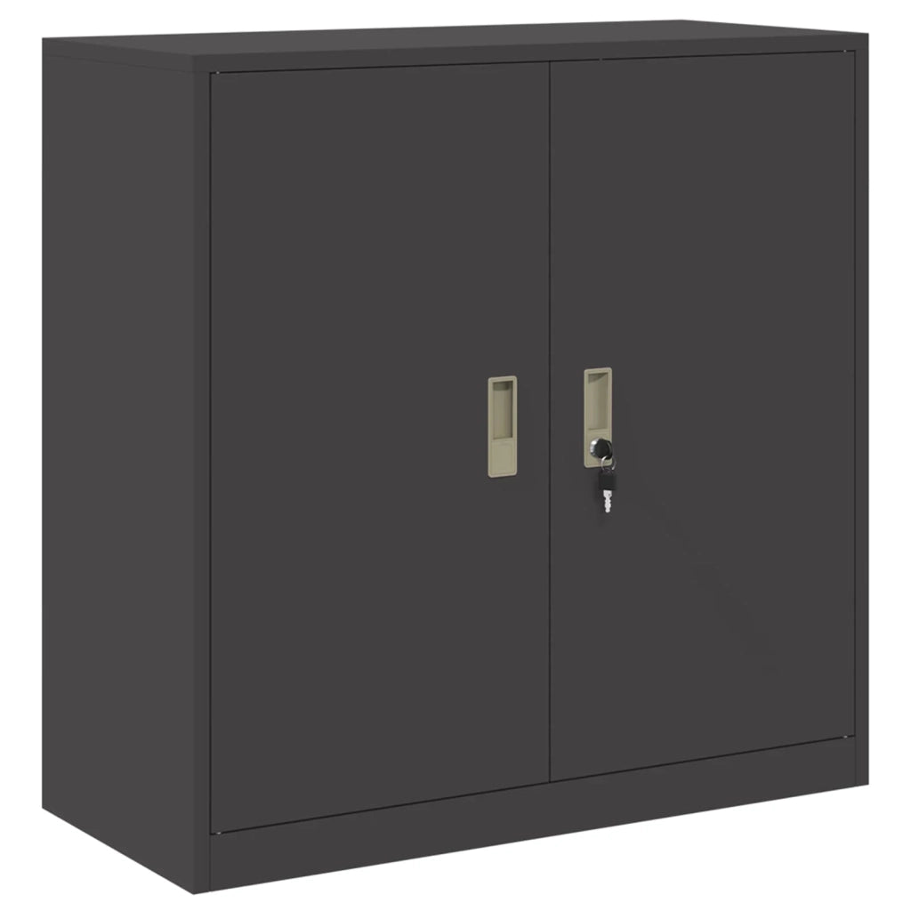 Armadio Nero 90 x 40 x 90 cm Acciaio