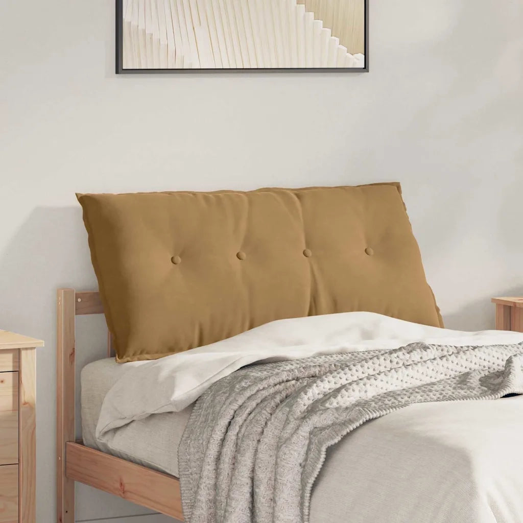 Cuscino per Schiena Marrone 100 x 50 cm Tessuto in Cords 42014769