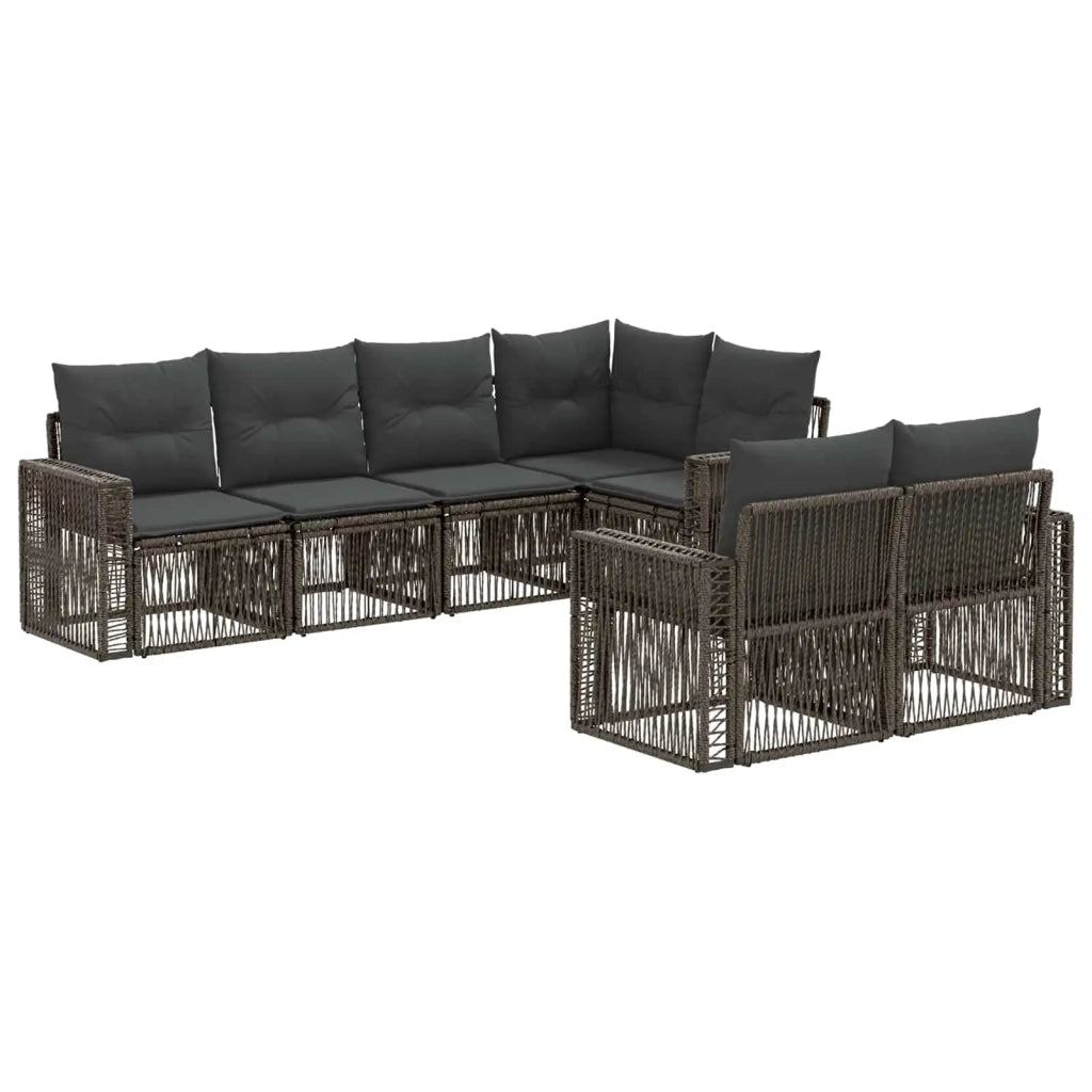 Set Divano da Giardino 7 pz 7-Numero di posti 3435182
