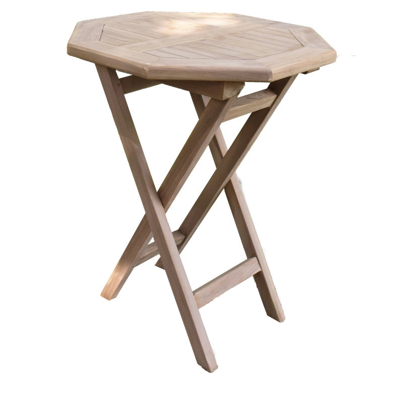 Table octogonale pliante en bois de Teck