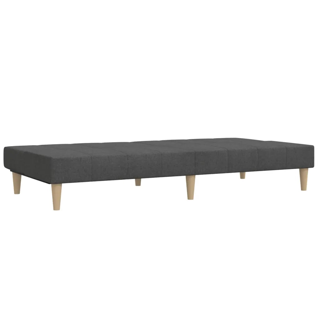 Divano letto | Sof¨¤ letto | Letto singolo a 2 Posti Grigio Scuro in Tessuto
