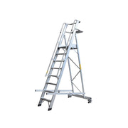 Scala Doppia con Piattaforma in Alluminio Professionale Gierre Formato: 8 gradini