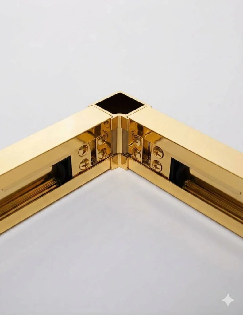 Box doccia ingresso angolare 2+2 THALASSA (BASIC) 95x80 cm Oro vetro trasparente