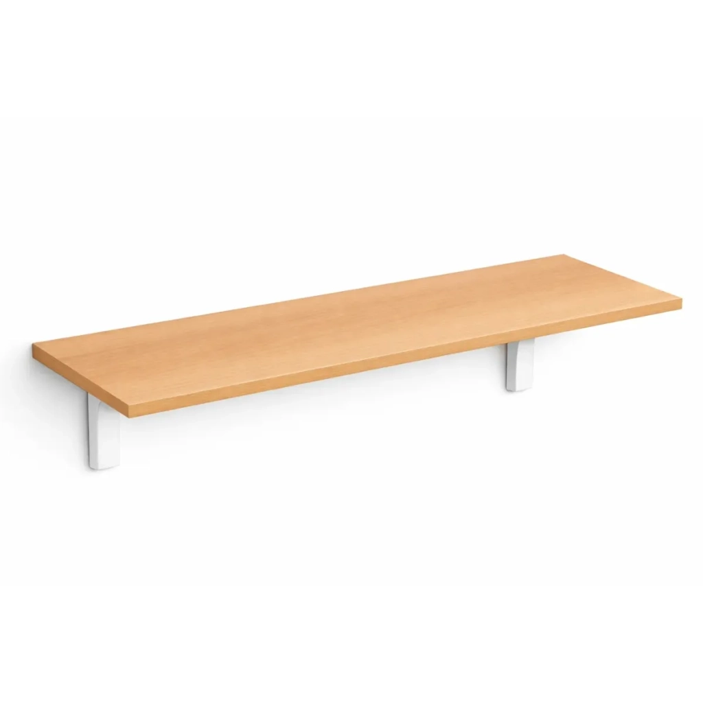 Mensola da Muro da appoggio in Legno nobilitato spessore 1,8 cm in colore Faggio 90x50 cm