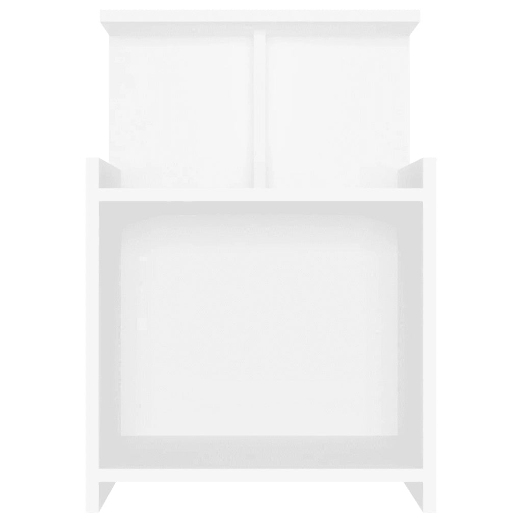 Comodino | Armadio da Notte | Mobiletto da notte Bianco 40x35x60 cm in Legno Multistrato