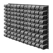 Parete attrezzata KADAX per officina, 117x78 cm, con 90 scomparti