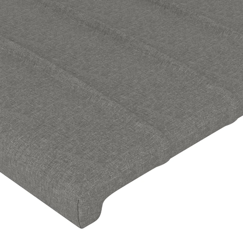 Testiera | Testata ad Orecchio GrigioScuro 103x16x118/128cm inTessuto