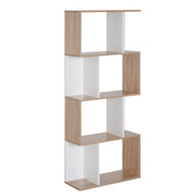 Libreria di Design Scaffale Ufficio Legno Moderna 4 Ripiani 60¡Á24¡Á148cm
