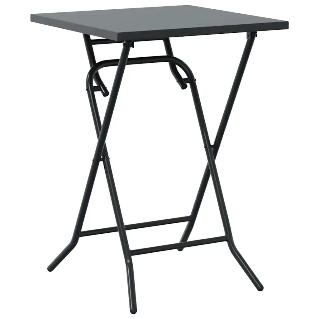 Set Bistro da Giardino 3 pcs Antracite Acciaio