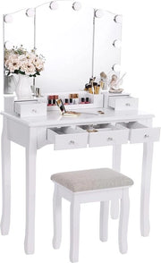 Tavolo da trucco 80 x 40 x 140 cm