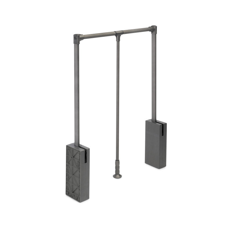 Cassetto portascarpe per armadi e cabine armadio Quartz, 740 (M90), Acciaio, Titanio