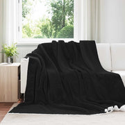 Coperta Nero 220 x 240 cm Panno 42016995