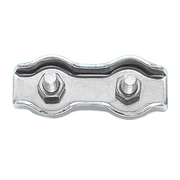 MORSETTO DOPPIO INOX 316 Ø MM.6