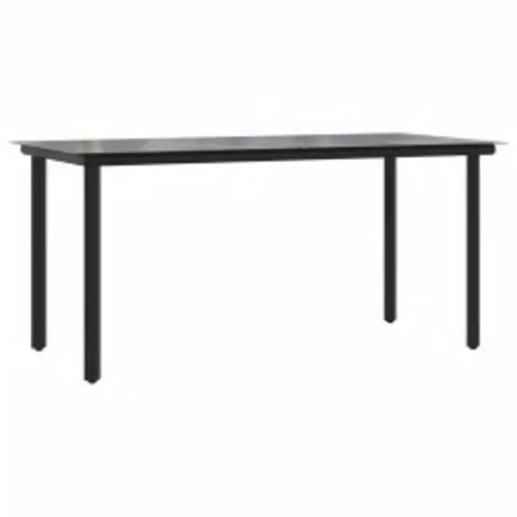 Set Pranzo da Giardino 7pz Marrone Polyrattan Vetro 3334594