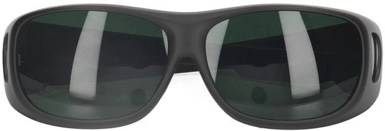 Lasbril Professionale per Lavori di Elettricista con Protezione UV e Oculare - Donkergroen IR5.0 -  Oculare Protezione per Lavori con Laser -  Modello: IR5.0