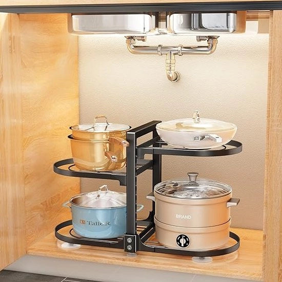 Scheda per piatti / organizzatore per pentole e padelle