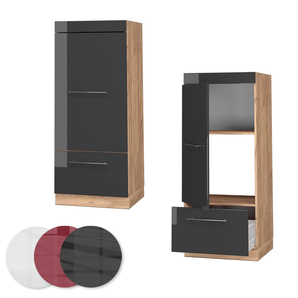 Vicco Set mobili bagno Antracite lucido 60 cm