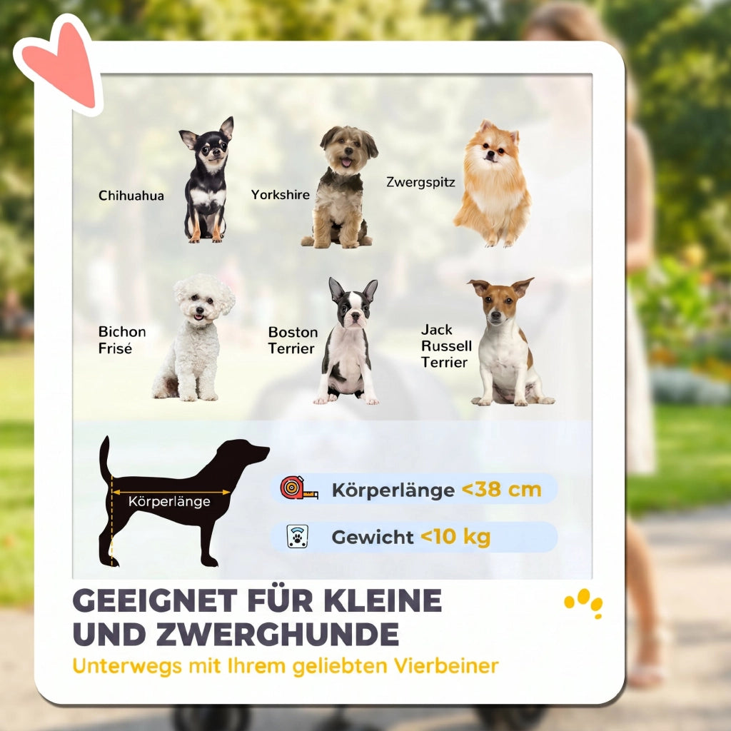 Carrello per Cani Piegevole ¨C Minimal ¨C Grigio con Cuscini