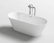 Vasca freestanding centro stanza in acrilico con troppo pieno,150x75x58cm moderna Relpunt Stosa
