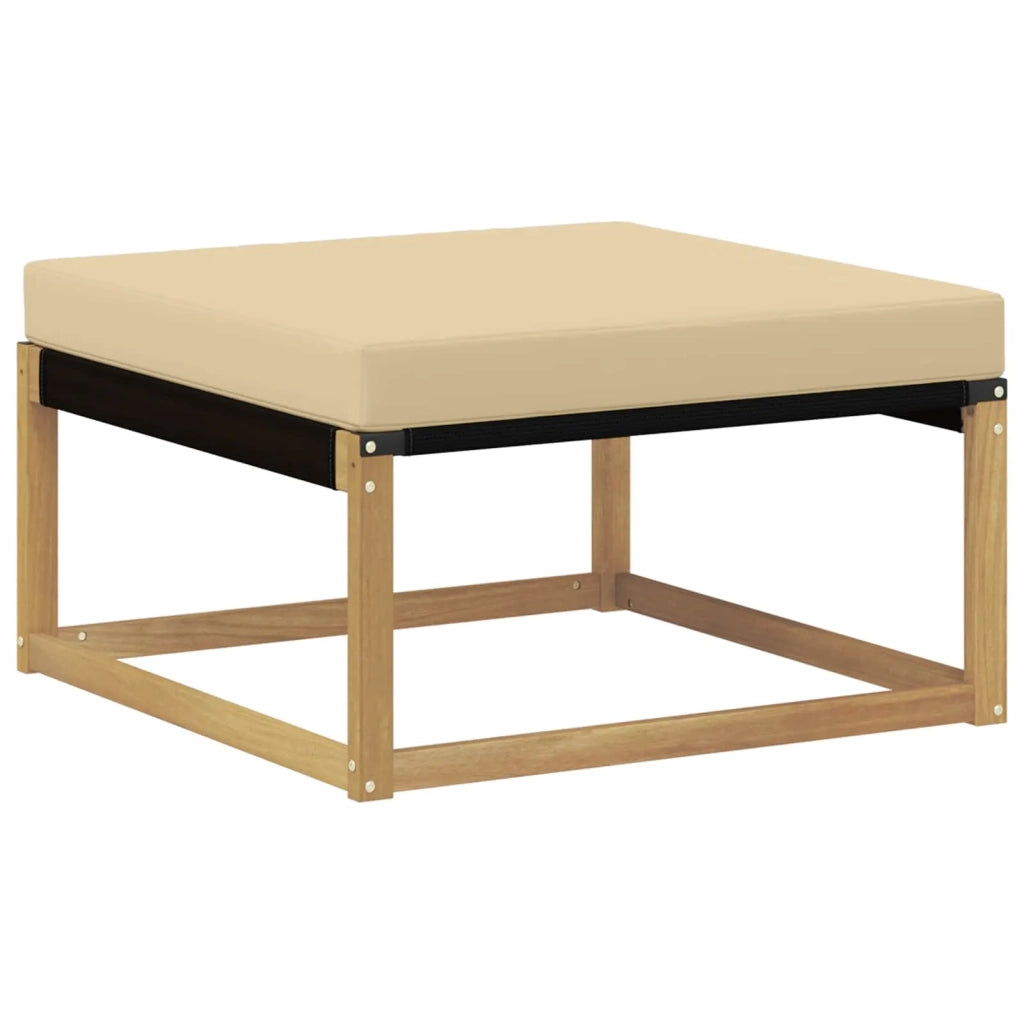 Set di divani da esterno con cuscino 7 pcs Bianco e Beige 3388899