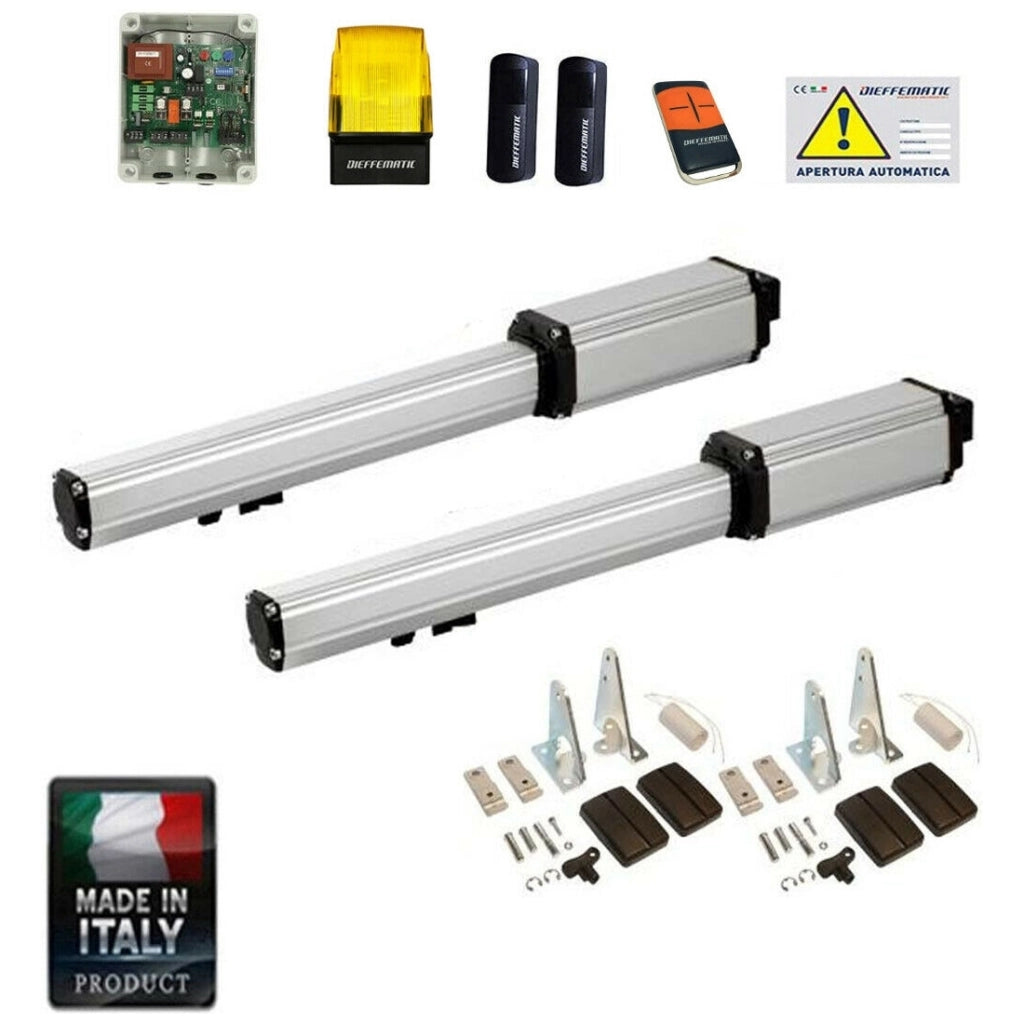KIT BH CORSA 500 24V MOTORIZZAZIONE CANCELLO 2 ANTE ANTA BATTENTI AUTOMATISMO