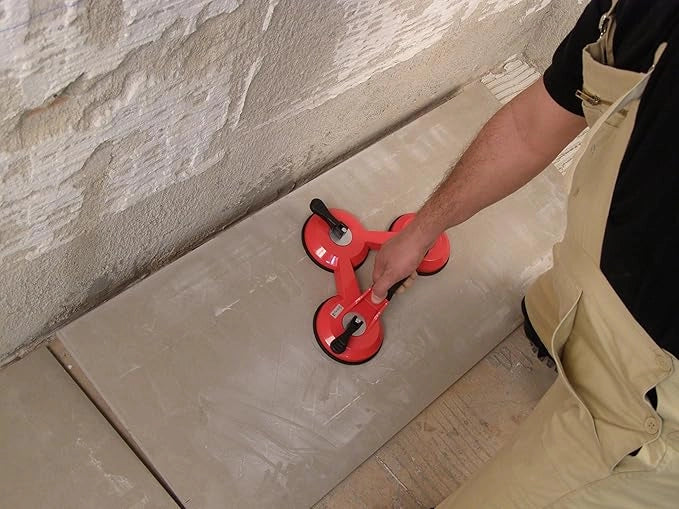 Ventosa Tripla RUBI 66904 - Sollevatore Professionale per Superfici Lisce