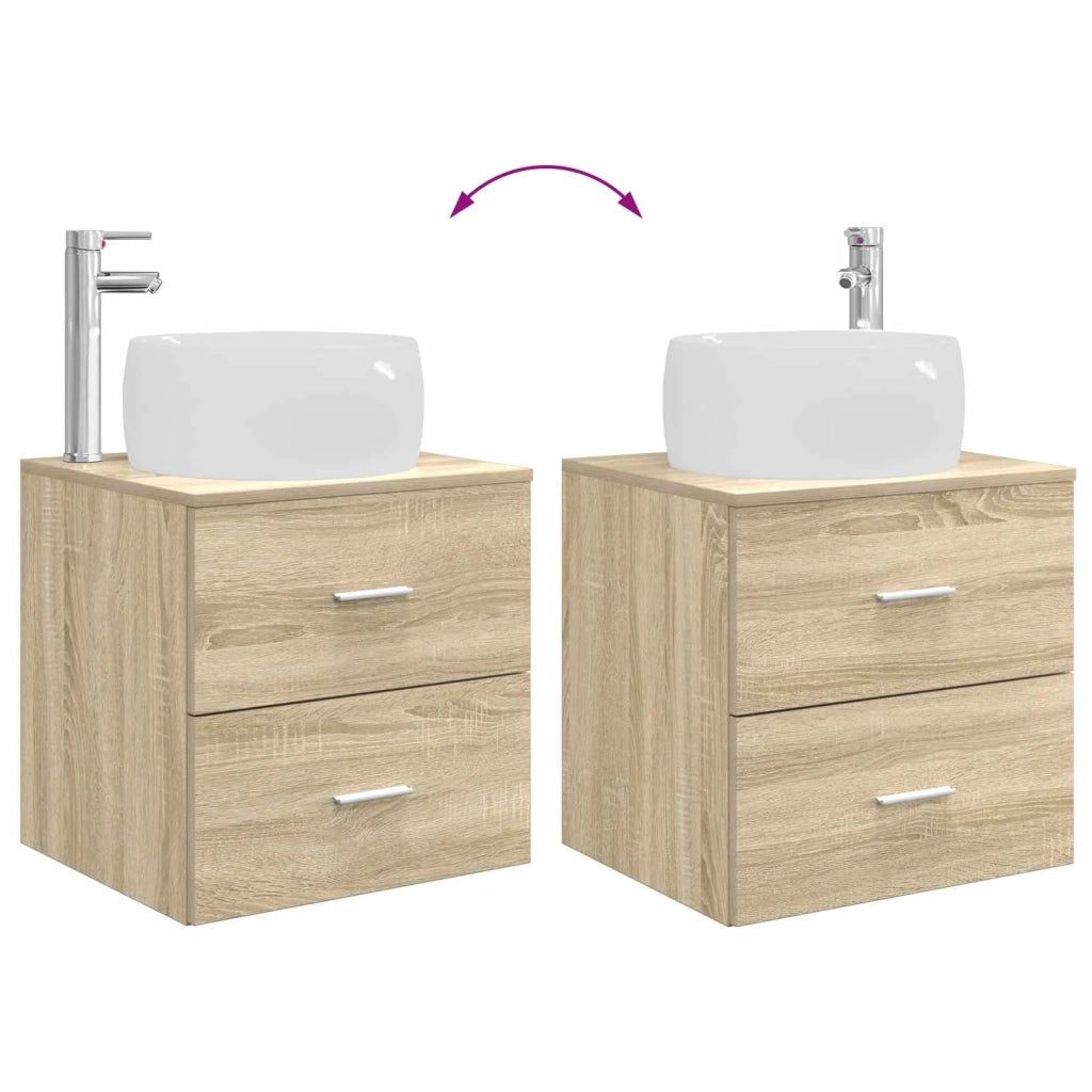 Set di mobili per il bagno 2 pcs Rovere Sonoma 3403922