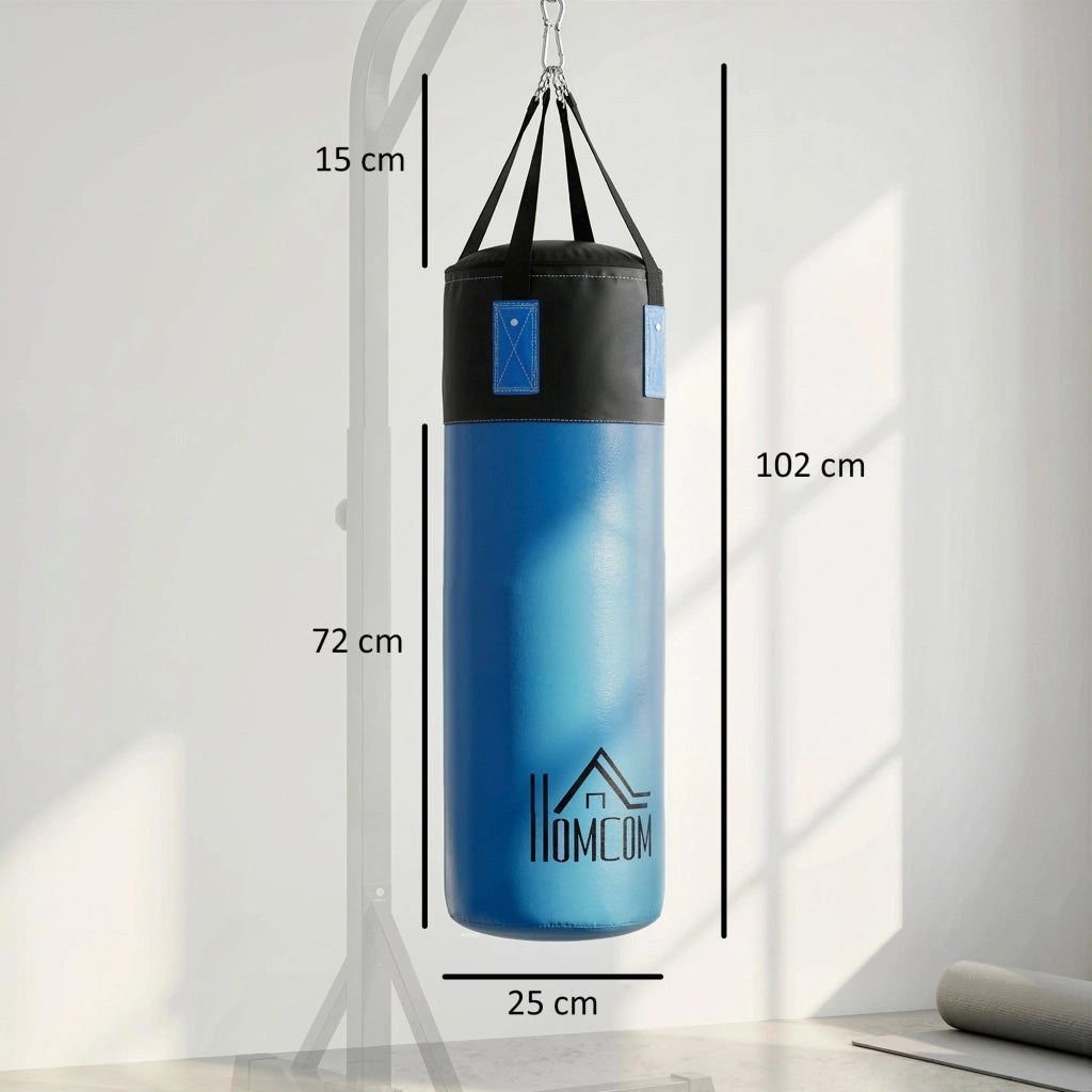 Set Sacco da Boxe con Guantoni ¨C Minimal ¨C Blu