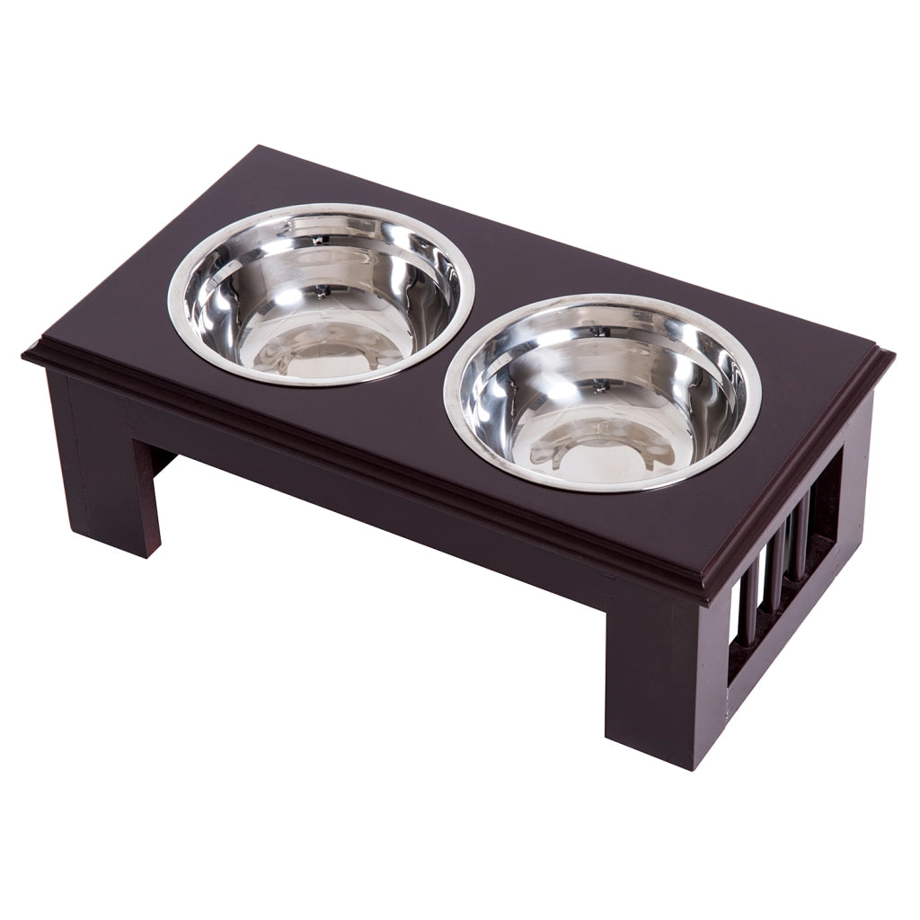 Ciotole rialzate per cani ¨C Xylo ¨C 2x900ml acciaio inox