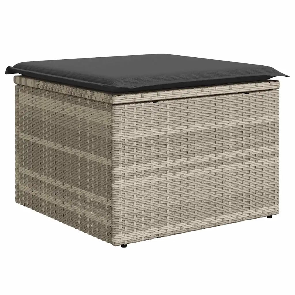 Set Divano da Giardino con cuscino 7 pcs Grigio chiaro 3348678