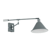 Applique minimal grigia con braccio regolabile E14 Italux Trinity