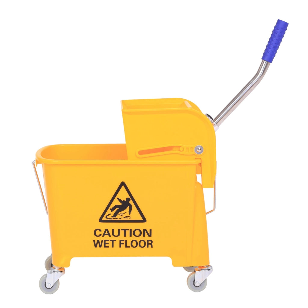Secchio per mocio con strizzatore 20L ¨C Xylo ¨C Giallo con ruote