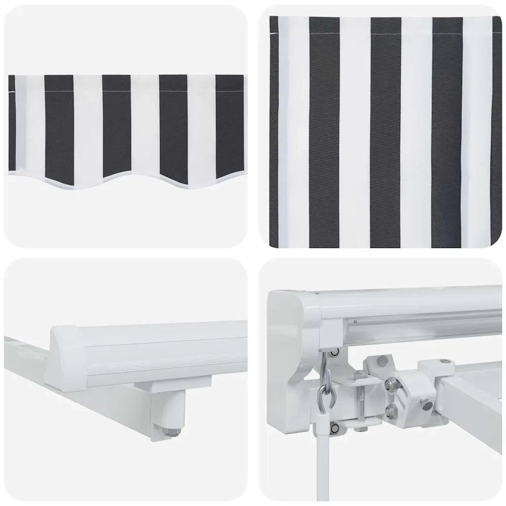 Struttura della tenda Antracite e Bianco 350 x 200 cm 3329679