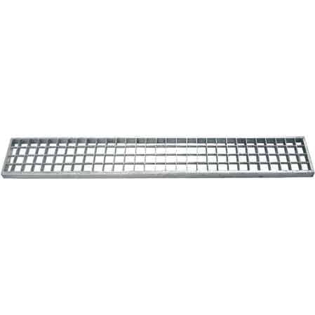 GRIGLIA PER CANALETTA IN ACCIAIO ZINCATO 100x20 cm - Carrabile