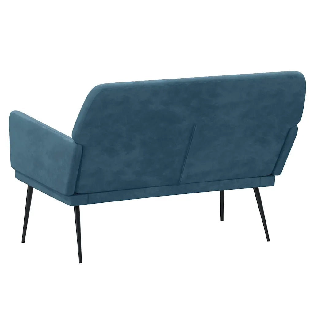 Panca Blu 108x79x79 cm in Velluto 351391