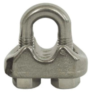 MORSETTO INOX - MM  8- 5 pezzi
