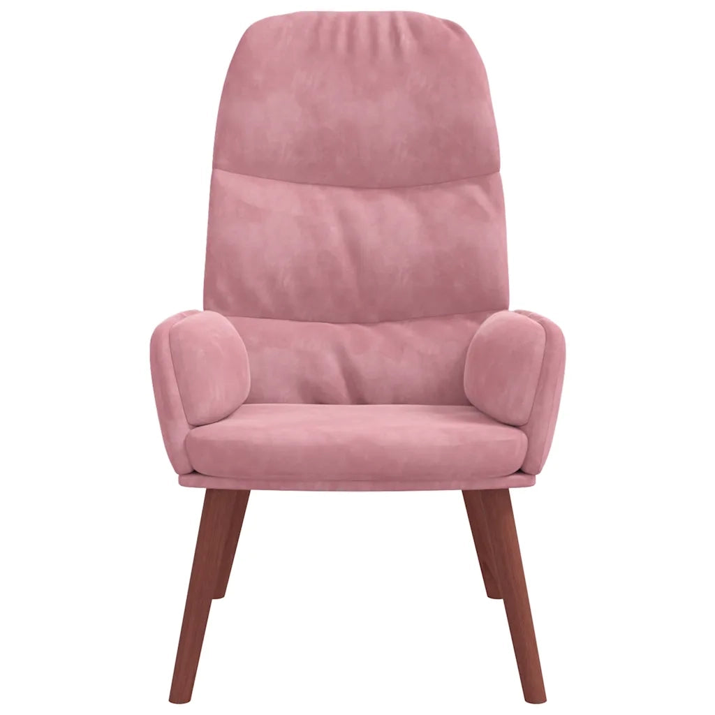 Sedia Relax Rosa in Velluto 4102614