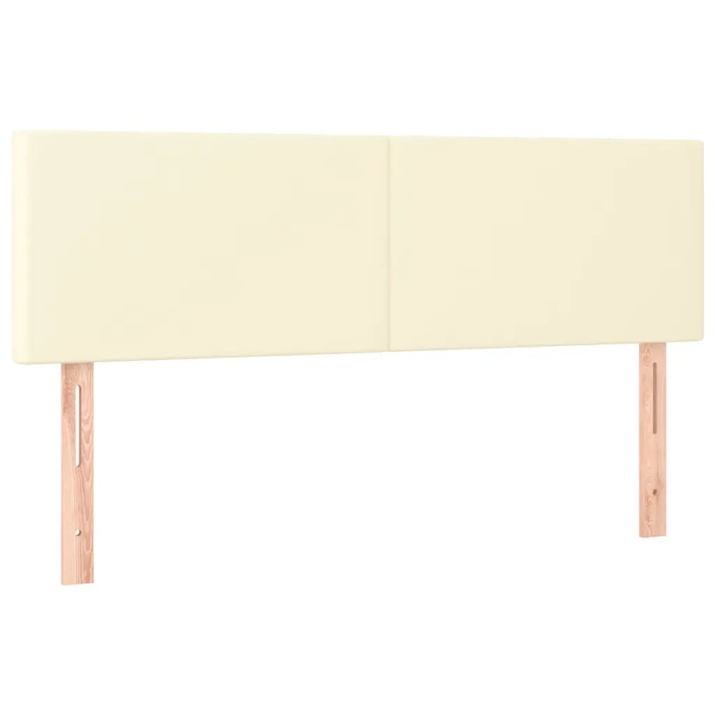 Giroletto a Molle con Materasso e LED Crema 140x190 cm 3134101