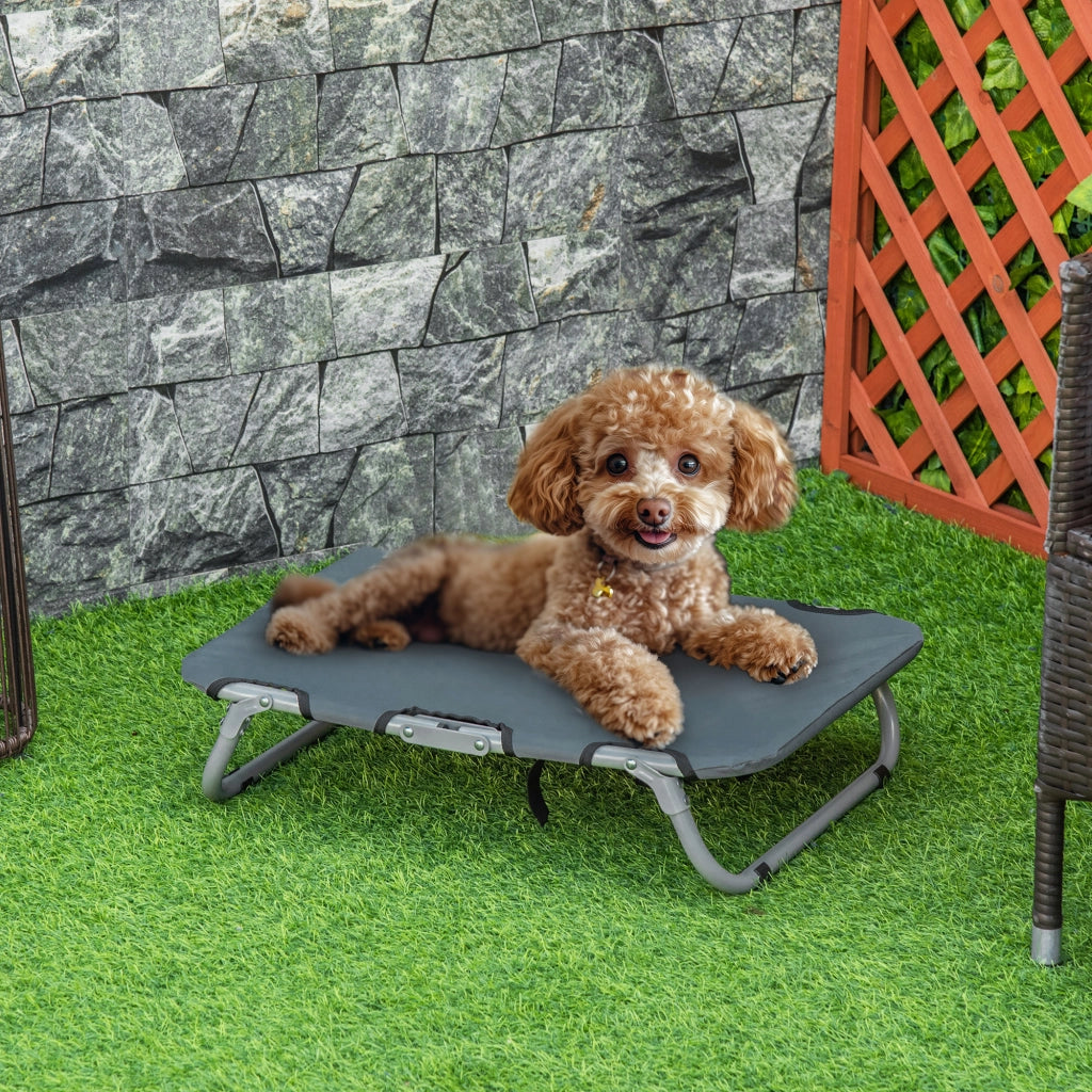 Cuccia per Cani Pieghevole ¨C Minimal ¨C Grigio Acciaio Tessuto 59x46x15
