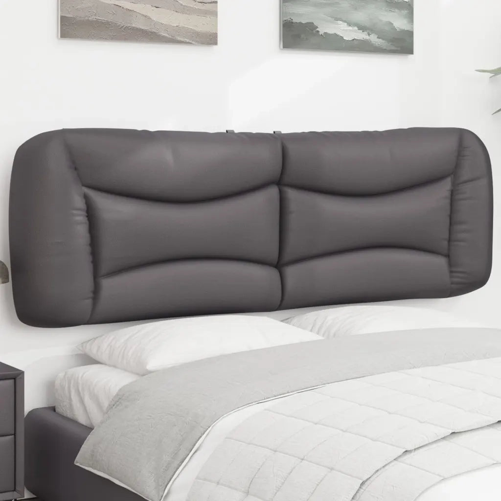 Cuscino Testiera Hvar Grigio 160 cm in Similpelle 374598