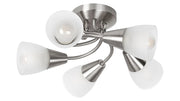 Plafoniera Rabalux Connor 5xE14 cromo satinato 34cm